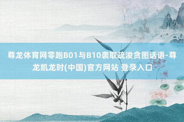尊龙体育网零跑B01与B10袭取疏浚贪图话语-尊龙凯龙时(中国)官方网站 登录入口