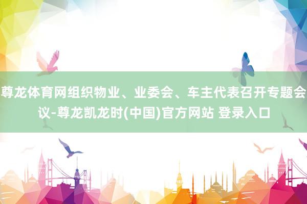 尊龙体育网组织物业、业委会、车主代表召开专题会议-尊龙凯龙时(中国)官方网站 登录入口